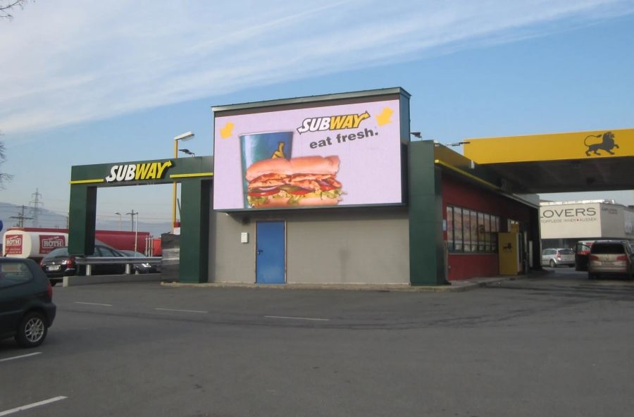 led advertising wall